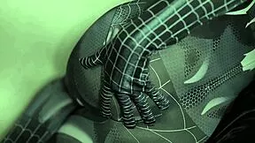 sexy indo brunette cosplays spiderman in lingerie then fucks bottle up huge ass 🍆🕷️