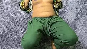 Desi stepmom twerks her big ass seductively right in front of curious stepson up close