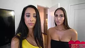 desiree dulce teaches kiarra kai cockriding as stepsisters