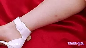 check out this amazing new brunette teen getting a sensual daddy massage on the sofa before swallowing his load