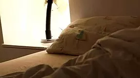 Passionate stepsister pounding ends with condom creampie