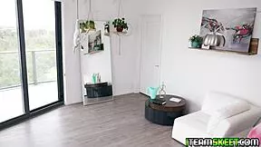 Kara, how does that stud's monster cock stretch your pussy lips wide in cinema cowgirl ride? Bent over doggystyle handjob facial cum ends it all blue eyes blazing