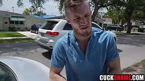 cuckold husband trades petite ebony wife for car accident fix