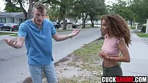 cuckold husband trades petite ebony wife for car accident fix