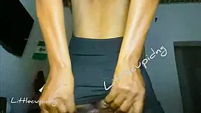 check out that pretty 18+ girl's tight little ass stuffed with a buttplug