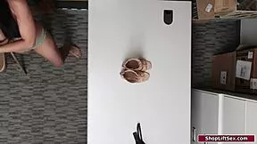 Busty Asian Shoplifter Strips And Gets Banged Hard By Officer In Office