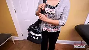 damn that busty brunette milf jae scott slurps deep then gets pounded silly