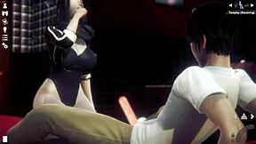 busty asian bunny girl sucks monster cock deep then takes creampie fill