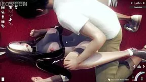 busty asian bunny girl sucks monster cock deep then takes creampie fill