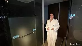 hotel neighbor came for help but fucked all my holes instead