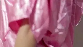 Her Massive Tits Spill Out In Satin Gown Bath Tease