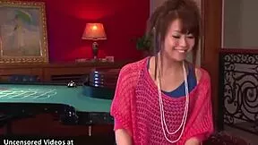 lovely japanese horny babe bent over doggystyle for hardcore creampie cum in pussy