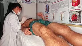 A nurse notices a patient's erection during examination.