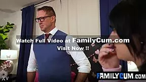 Stepdad Catches Stepbro Fingering Petite Pussy Missionary Style