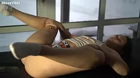 Homemade Yoga in Sheer See-Through with Misssvikki's Petite Feet and Ass
