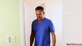 hey check out this brunette stepdaughter tied up for intense bdsm spanking and big tits play 😈🔥