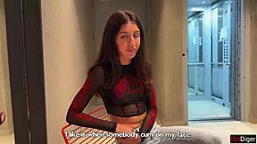 can you blast hot cum all over my pretty face on our first street date then watch my public cumwalk