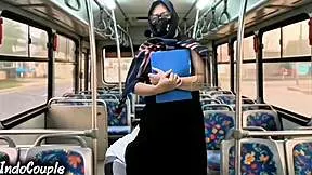 Muslim wife steps off university bus alone as stranger rips hijab and pounds her tight pussy publicly