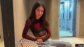can you blast hot cum all over my pretty face on our first street date then watch my public cumwalk