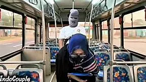 Muslim wife steps off university bus alone as stranger rips hijab and pounds her tight pussy publicly