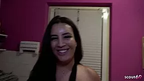 curvy big butt latina fingers licks masturbates rough fucked bent over kitchen table squirts creampie