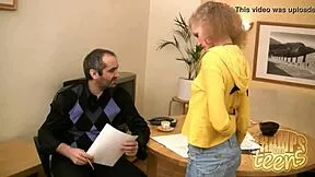 DIRTY GRANDPA SLAPS AND FUCKS EUROPEAN TEEN BABE!