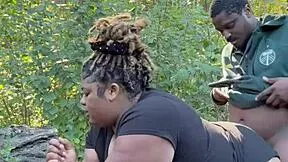 damn we got caught fucking in the park by a dog walker cops almost showed up