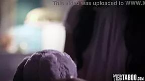 What if big ass chubby teen seduces stepmom's sleazy boyfriend with her monster cock craving?