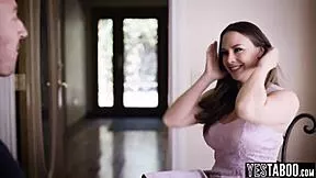 What if big ass chubby teen seduces stepmom's sleazy boyfriend with her monster cock craving?