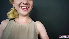 Keyton petite blonde milf slurps sloppy rimjob deepthroat balls then greedy swallows hot cum