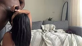 Amateur couple shares intimate blowjob and facial cumshot moment with Nysdel