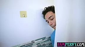 Showering Stepsis Catches Peeping Stepbro Sucks Fucks Doggystyle Hardcore