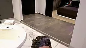 Why does the husband watch his slut wife get fucked in this wild trio?!