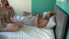 Stepbro Penetrates Skinny Redhead Girlfriend Bent Over Doggystyle Rough Cowgirl Ride