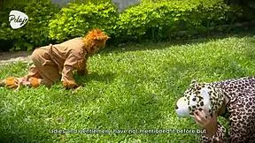 i crave licking her shaved colombian pussy outdoors in wild lesbian scissoring game