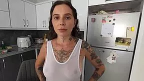 Step sis begs bro take virginity before date with tight pussy