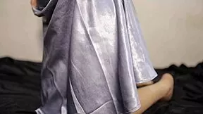 Sexy Indo Spiderman cosplay teen masturbates with bottle up ass