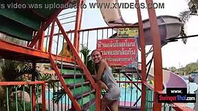 my heart races watching her cute thai teen body take that creampie after pool fun