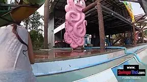 my heart races watching her cute thai teen body take that creampie after pool fun