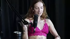 debora esteves tries hard not to bite that dick head in sheer red lingerie... watch her! 🔥👅