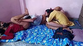 bro wanna fuck your girlfriend with you bent over doggystyle big cock threesome desi?