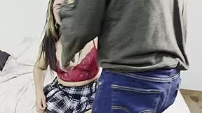 ripping latina big tits clothes to lick juicy pussy till dripping orgasm