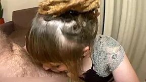 Big eyed cutie practices her oral skills with teasing pov deepthroat lesson