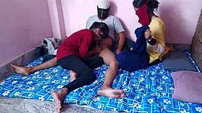 bro wanna fuck your girlfriend with you bent over doggystyle big cock threesome desi?