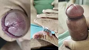 check out my small phimosis cock jerkoffs and neighbor's squirting pussy orgasms part 6