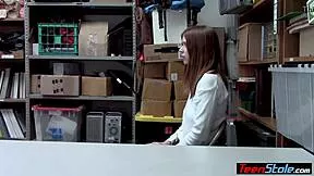 irish redhead shoplifter, ready for lp officer's big cock fuck?