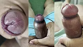 check out my small phimosis cock jerkoffs and neighbor's squirting pussy orgasms part 6