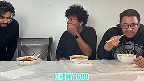 ever wonder how 3 hot amateurs take hardcore railing deep?