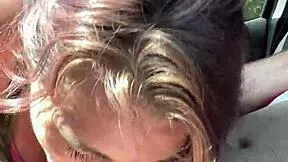 streetwalker loves sucking dick then takes bbbj cum in mouth!