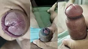 check out my small phimosis cock jerkoffs and neighbor's squirting pussy orgasms part 6